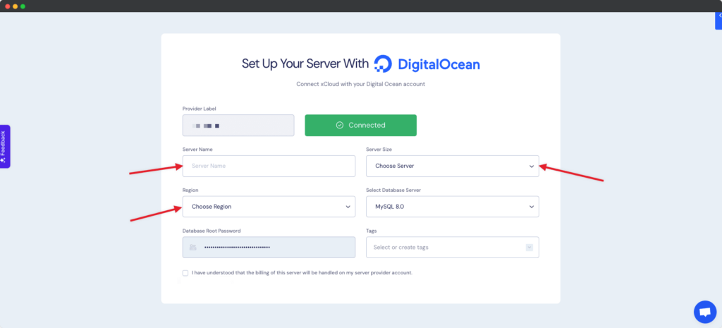Set up your with DigitalOcean
