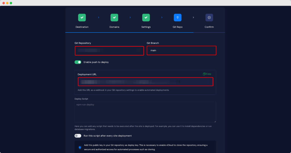 URL to CICD pipeline and copy the Deployment URL from here.