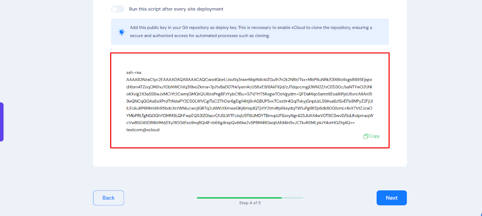 Add Public Key In Git Repository
