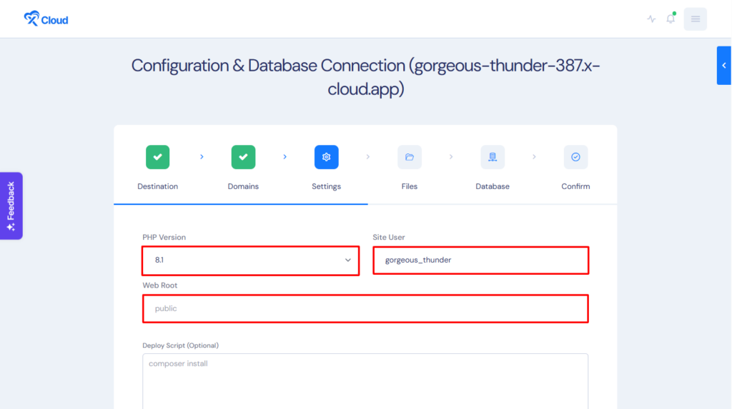 Configuring and Database Connection
