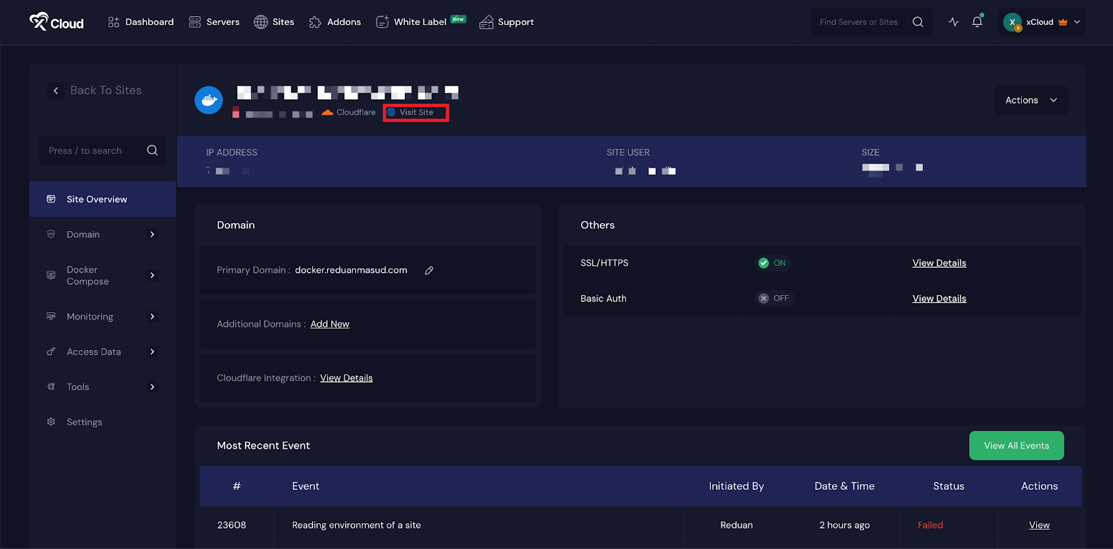 Deploy Custom Docker with xCloud