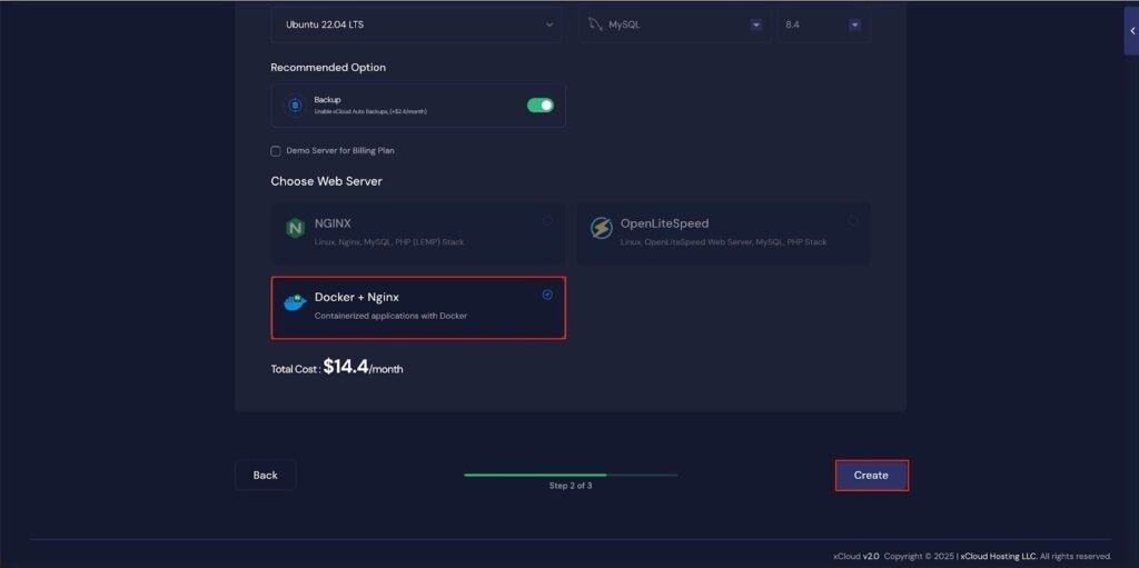 Deploy Custom Docker with xCloud