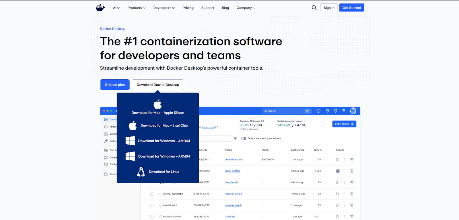Install Docker Desktop