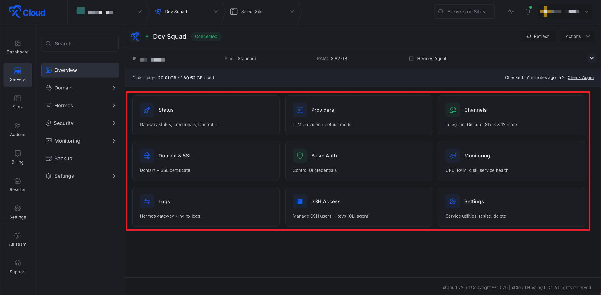 Deploy Hermes Agent with xCloud