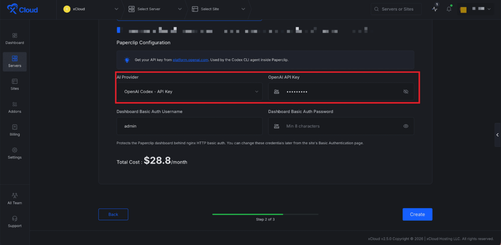 Deploy Paperclip with xCloud