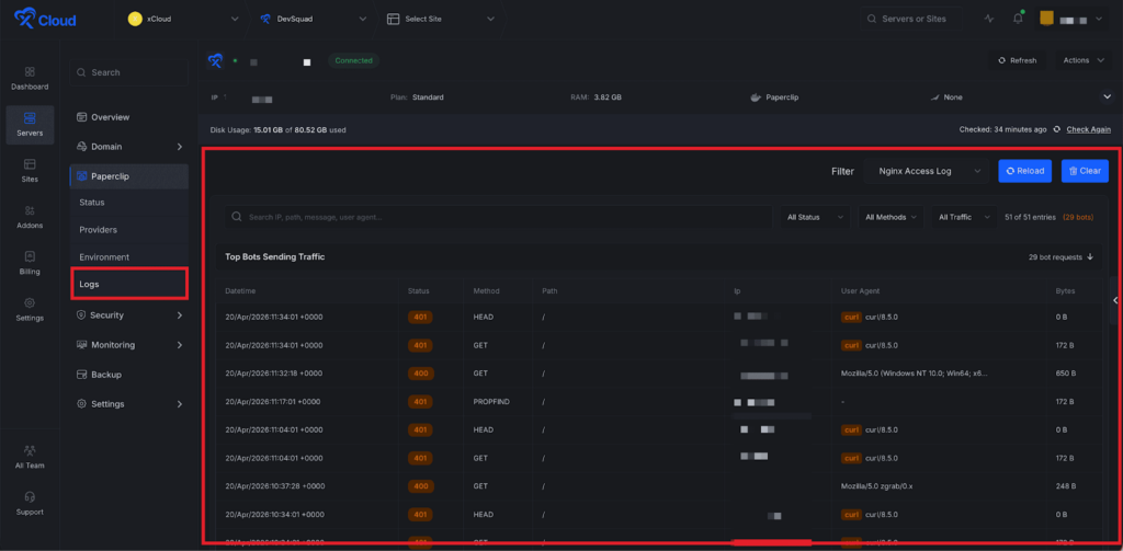 Deploy Paperclip with xCloud