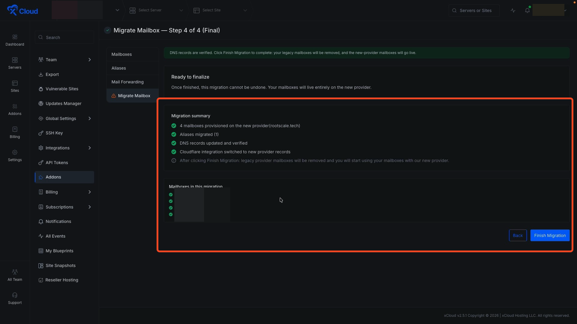 Migrate Emails From Legacy Mailbox To The New xCloud MailBox
