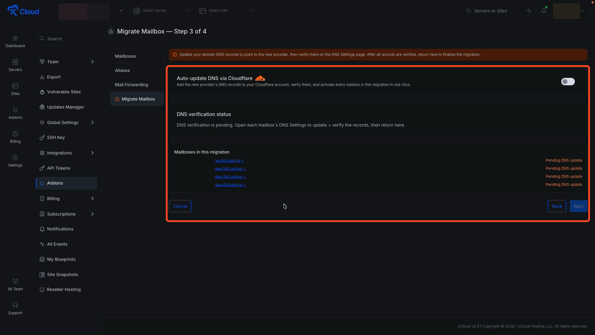 Migrate Emails From Legacy Mailbox To The New xCloud MailBox
